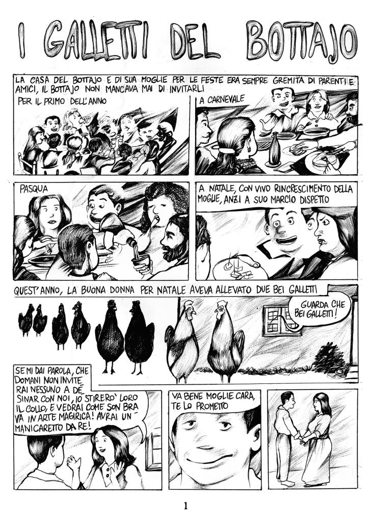 «I galletti del bottajo» a fumetti