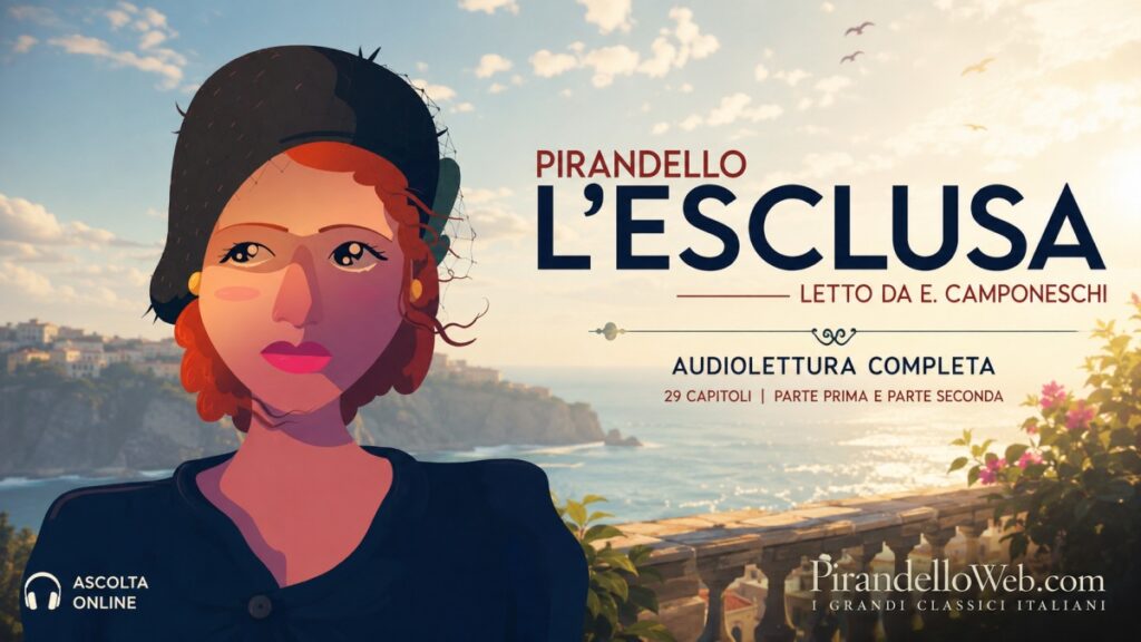 L’esclusa di Luigi Pirandello, audiolettura completa con illustrazione della protagonista